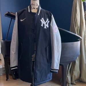 Nike Navy Blueand Gray Bomber Jacket